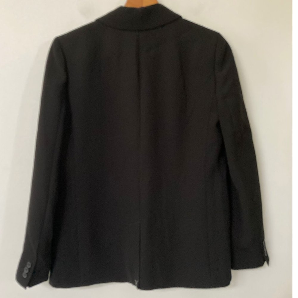 J. Crew Crepe Blazer Career Two Button Black - Picture 3 of 9
